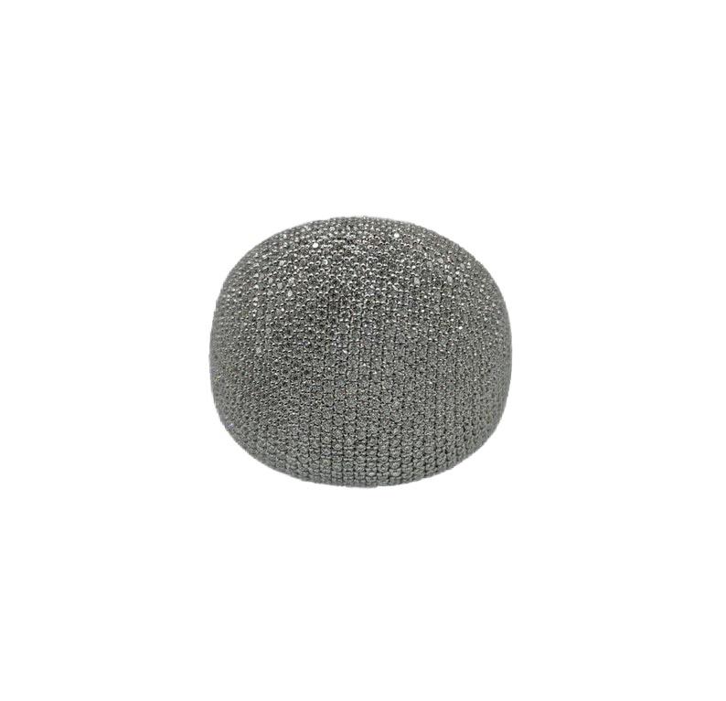 Crystal Pave Dome Ring