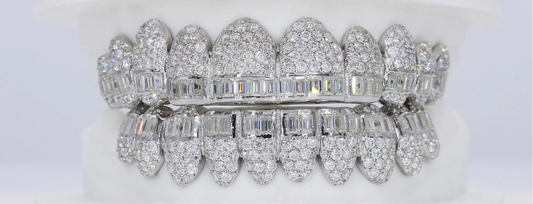 Baguette Hybrid VVS Moissanite Diamond Grillz