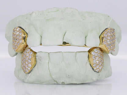 Diamond Fangs VVS Moissanite Diamond Grillz